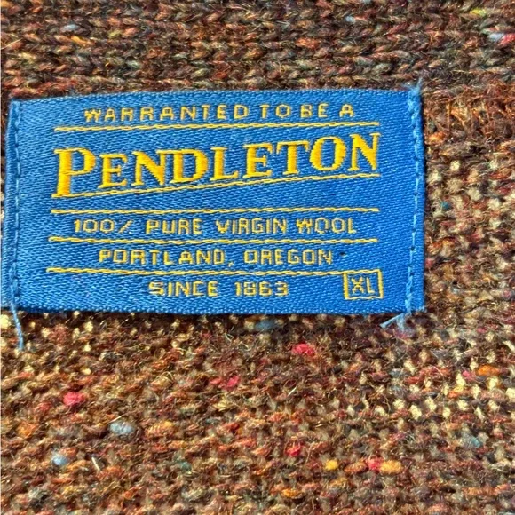 Pendleton Wool cardigan in Brown XL (looks like babaà ) - Picture 5 of 10